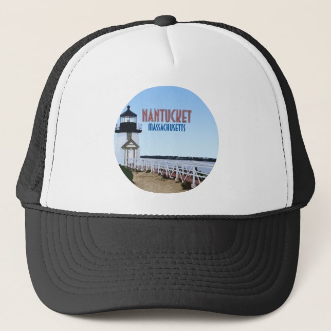 Gorra De Camionero Faro Nantucket Brant Point Massachusetts (Anverso)