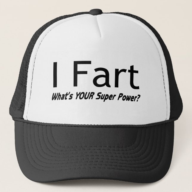 Gorra De Camionero Fart cuál es su superpoder (Anverso)