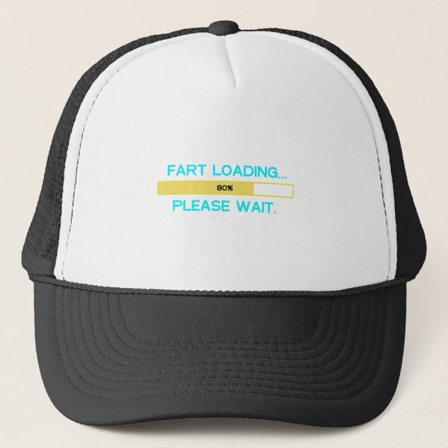 Gorra De Camionero Fart el cargamento… Espere por favor (Anverso)