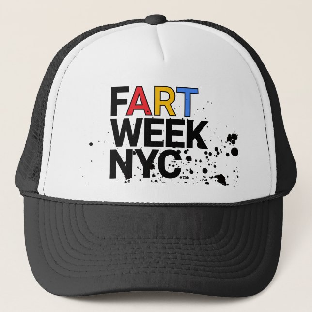 Gorra de camionero Fart Week NYC™ (Anverso)
