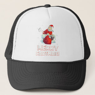 Gorra De Camionero Fartmas de Merry santa claus navidades de petanca
