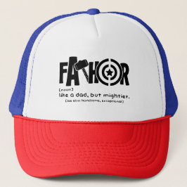 Gorra De Camionero Fathor: Como un padre, pero más poderoso.