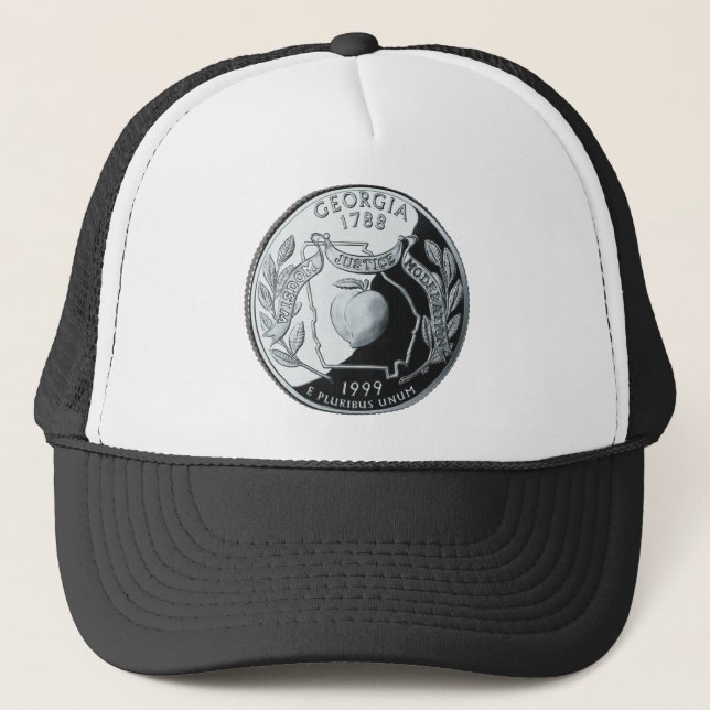 Gorra De Camionero Faux Georgia State Quarter (Anverso)