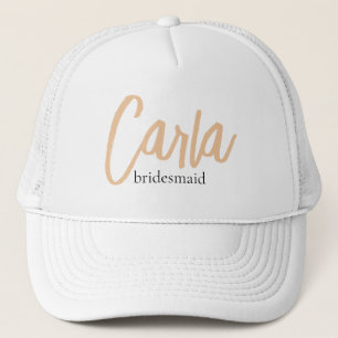 Gorra De Camionero Favor de dama de honor minimalista y elegante