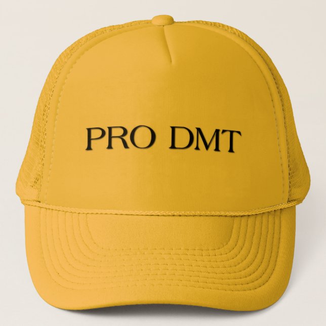 GORRA DE CAMIONERO FAVORABLE CASQUILLO AMARILLO EXTREMO DEL DMT (Anverso)
