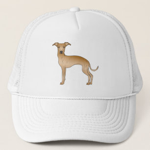 Gorra De Camionero Fawn italiano Greyhound Cute Cartoe Camión de Perr
