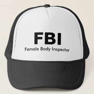 Gorra De Camionero FBI, inspector del cuerpo femenino