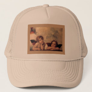 Gorra De Camionero fe angelical Raphael pintura antigua bendición