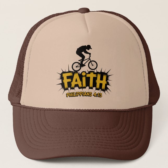 Gorra De Camionero Fe BMX Cristiano (Anverso)