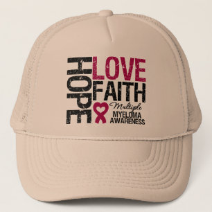 Gorra De Camionero Fe del amor de la esperanza del mieloma múltiple
