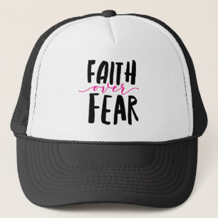 Gorra de camionero Fe sobre Miedo