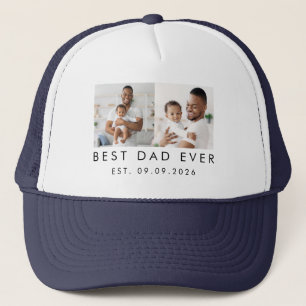 Gorra De Camionero Fecha Establecido Mejor Papá del Mundo 2 Foto