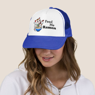 Gorra De Camionero Feed Me Ramen- Gato lindo