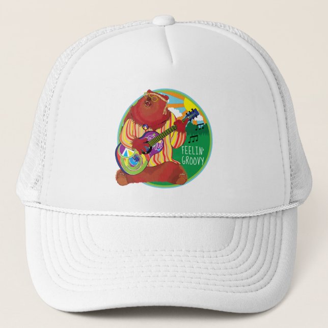 Gorra De Camionero Feelin' Groovy Bear (Anverso)