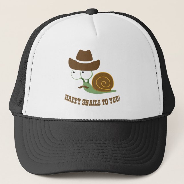 Gorra De Camionero ¡Felices Caracoles! (Anverso)