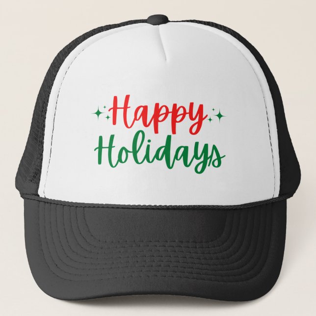 Gorra De Camionero Felices Fiestas (Anverso)