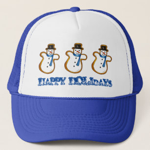 Gorra De Camionero Felices fiestas Navidades Hanukkah Snowman Winter