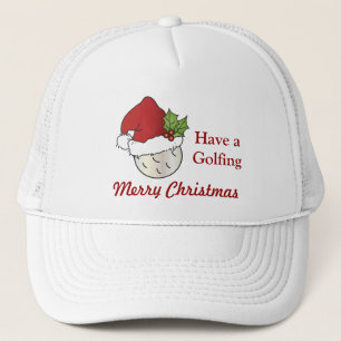 Gorra De Camionero Felices Navidad Golfing