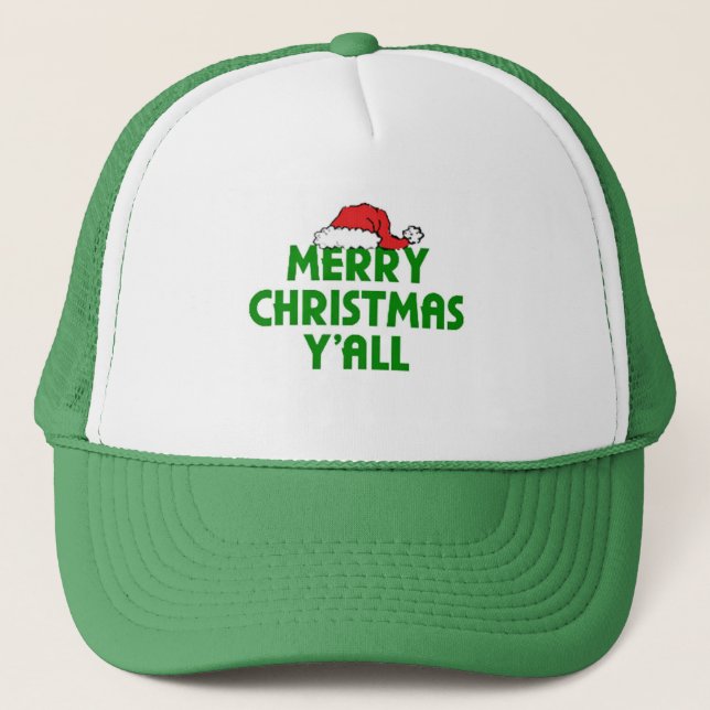 Gorra De Camionero Felices Navidad Yall (Anverso)