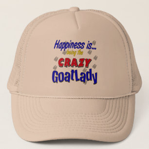 Gorra De Camionero Felicidad Crazy Goatlady