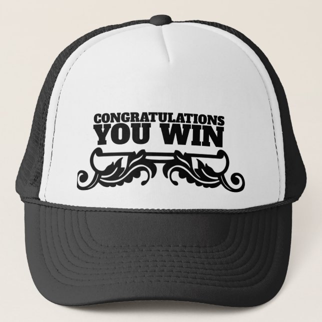 GORRA DE CAMIONERO FELICIDADES GANAS (Anverso)