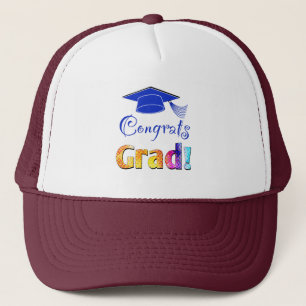 Gorra De Camionero Felicitaciones Colores Grad, Diversión