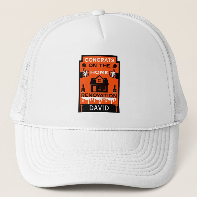 Gorra De Camionero Felicitaciones por la mejora del hogar (Anverso)