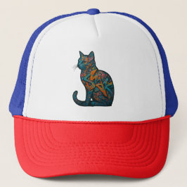 Gorra De Camionero Feline Inferno
