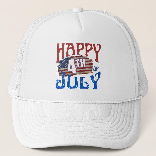 GORRA DE CAMIONERO FELIZ 4 DE JULIO (Anverso)