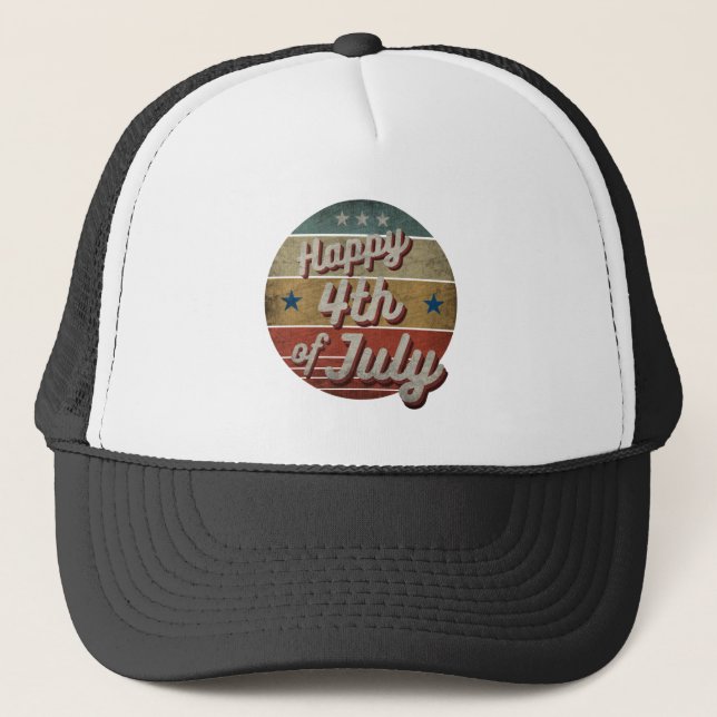 GORRA DE CAMIONERO FELIZ 4 DE JULIO (Anverso)