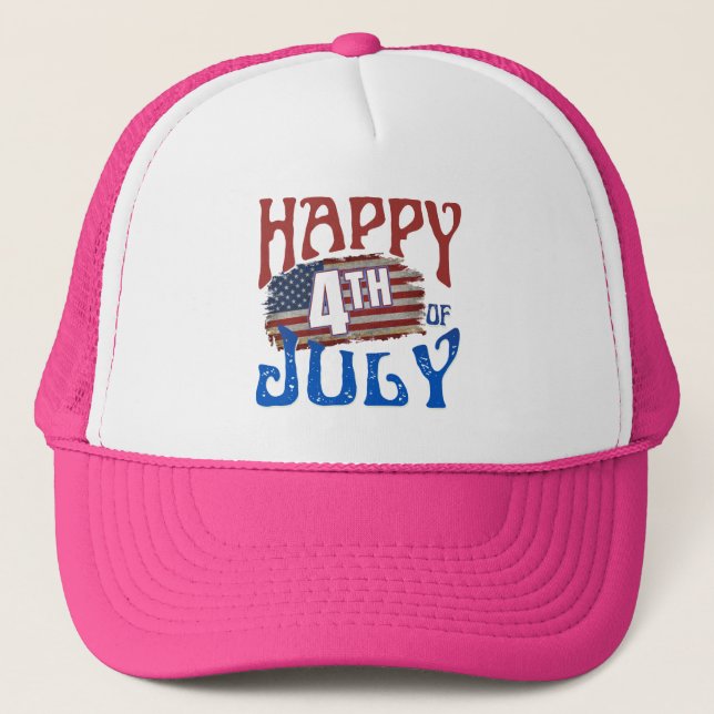 GORRA DE CAMIONERO FELIZ 4 DE JULIO (Anverso)