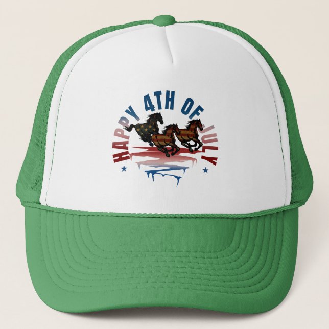 GORRA DE CAMIONERO FELIZ 4 DE JULIO (Anverso)
