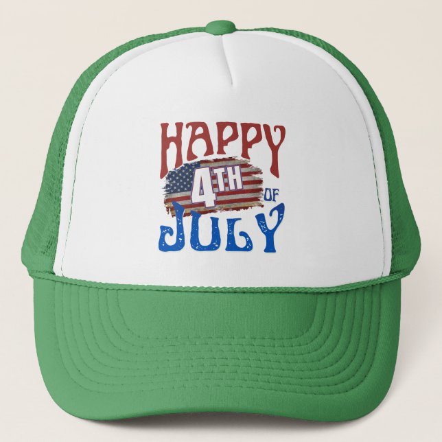 GORRA DE CAMIONERO FELIZ 4 DE JULIO (Anverso)