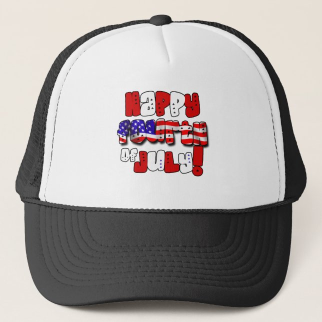 Gorra De Camionero Feliz 4 de julio de Gear (Anverso)