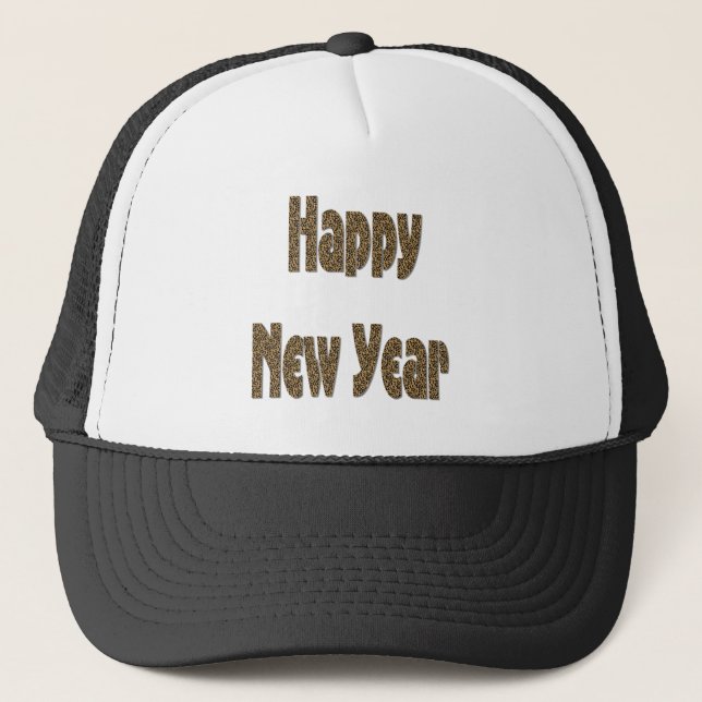 Gorra De Camionero Feliz Año Nuevo (Anverso)