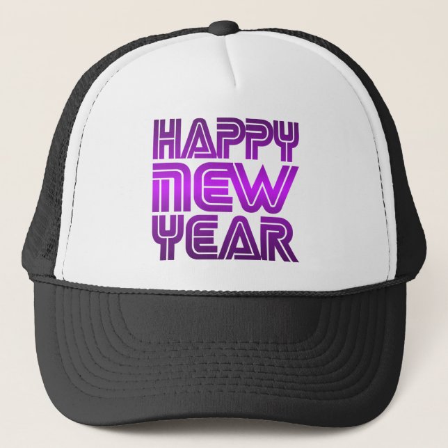 Gorra De Camionero Feliz Año Nuevo (Anverso)