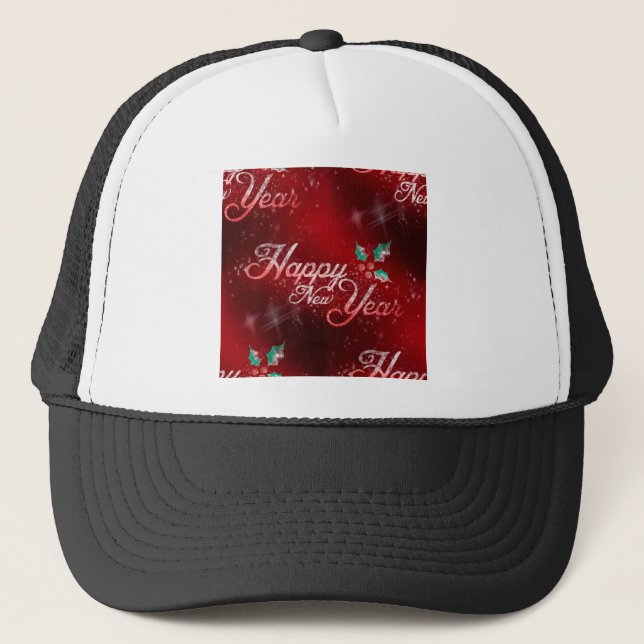 Gorra De Camionero feliz año nuevo (Anverso)