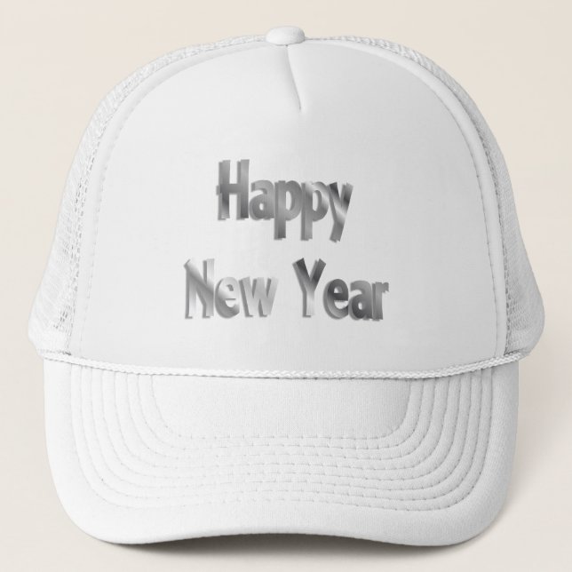 Gorra De Camionero Feliz Año Nuevo (Anverso)