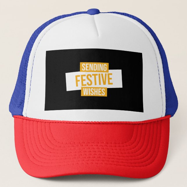 Gorra De Camionero Feliz año nuevo 2024 - envío de deseos festivos (Anverso)