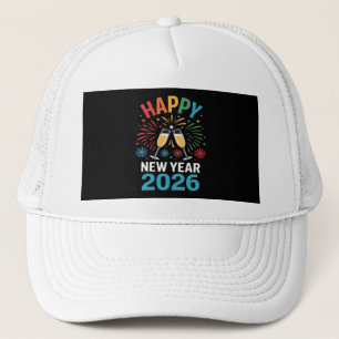 Gorra De Camionero Feliz Año Nuevo 2026 Fiesta Divertida Nochevieja 2