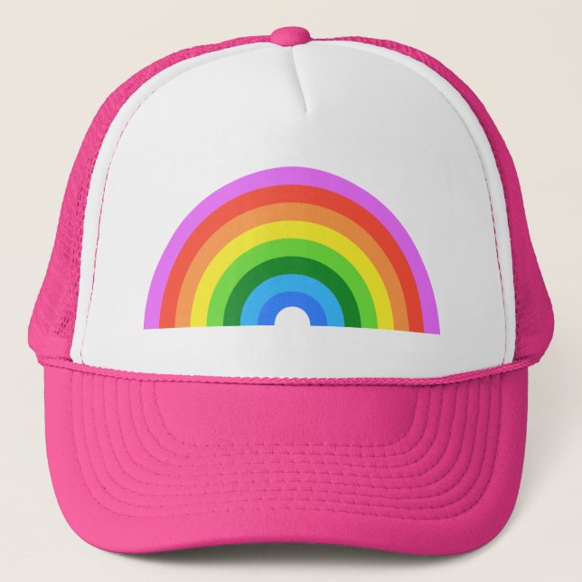 Gorra De Camionero Feliz arcoiris (Anverso)