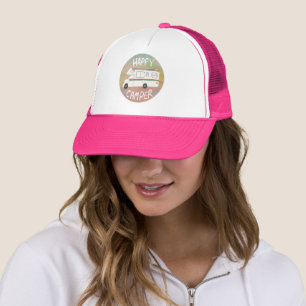 Gorra De Camionero Feliz Camper Rainbow Vintage Camper RV