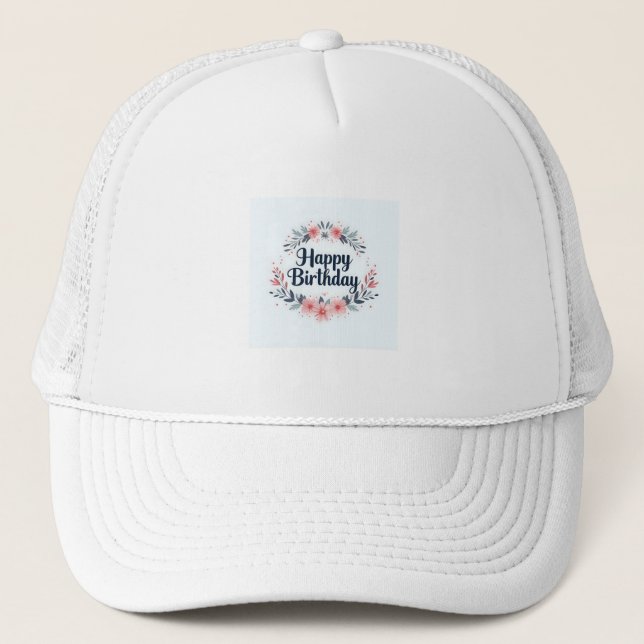 Gorra De Camionero Feliz cumpleaños (Anverso)