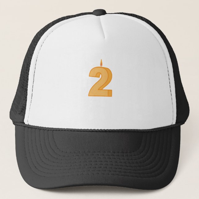 Gorra De Camionero Feliz cumpleaños año dos (Anverso)