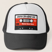Feliz cumpleaños mixtape Cassette rojo personaliza