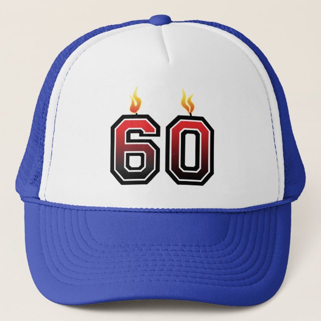 Gorra De Camionero Feliz cumpleaños número 60 (Anverso)