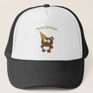 Gorra De Camionero ¡Feliz cumpleaños! Osito