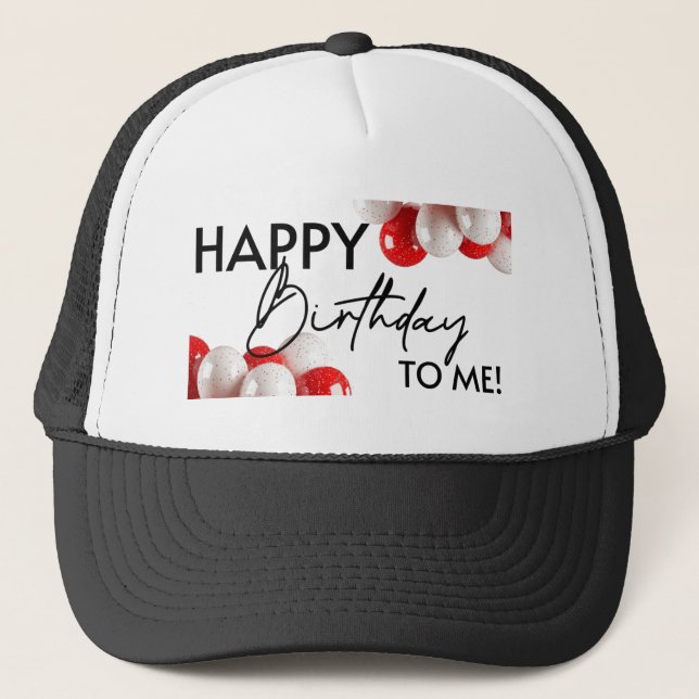 GORRA DE CAMIONERO FELIZ CUMPLEAÑOS PARA MÍ (Anverso)