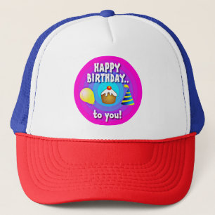 Gorra De Camionero Feliz Cumpleaños Para Tu Círculo Diseño-47555
