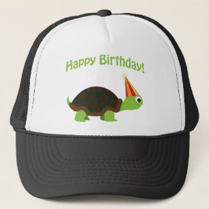 Gorra De Camionero ¡Feliz cumpleaños! Tortuga